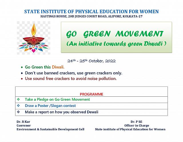 Go Green Diwali Flayer